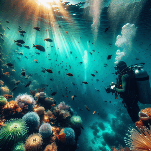 Buceo en el Mar Negro en Bulgaria.